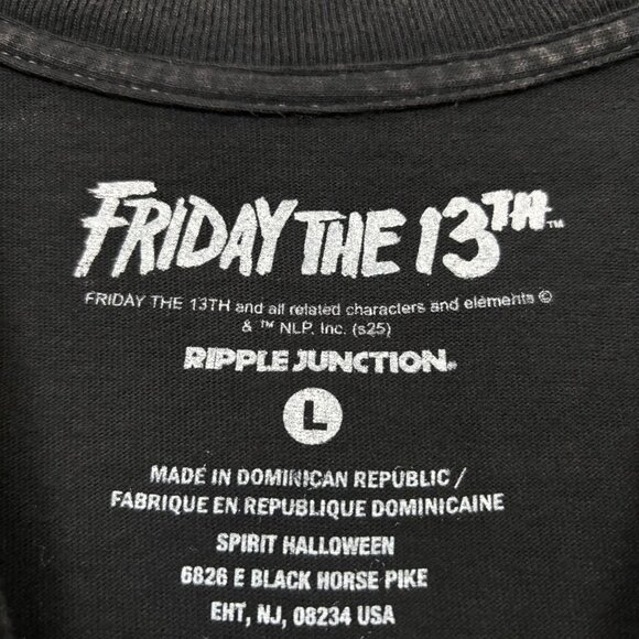 Friday the 13th Jason Voorhees “Jason Lives” Horror Movie Graphic T-Shirt Size L - Picture 4 of 5